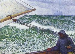 Theo Van Rysselberghe Man at the Helm china oil painting image